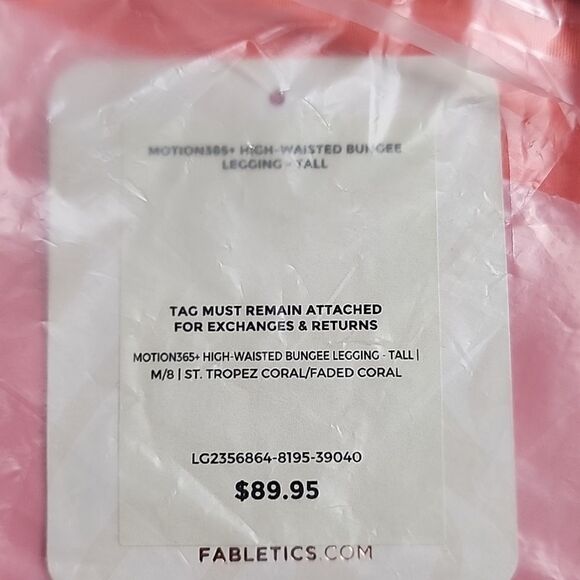 2524 NWT Fabletics Motion365+ High-Waisted Bungee Legging Med Tall - Picture 6 of 10